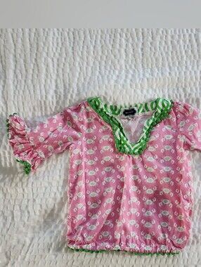 Mudpie Linen Crab Print Tunic